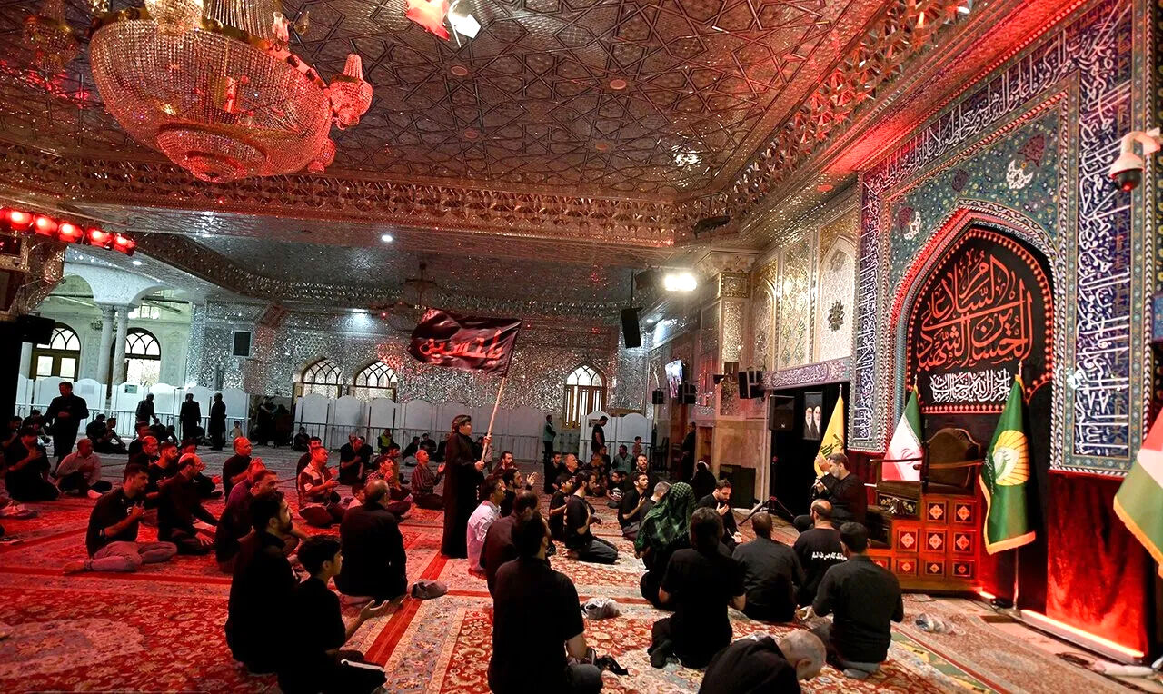 مراسم عزاداری دهه سوم ماه محرم در حرم حضرت عبدالعظیم(ع)